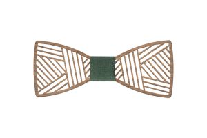 Drewniana muszka Line Bowtie