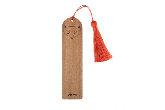 Drewniana zakładka do książki Cute Fox Bookmark