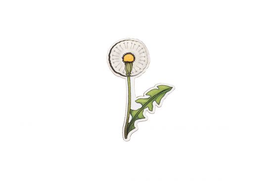 Drewniana broszka Dandelion Brooch