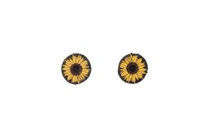 Drewniane kolczyki Sunflower Earrings