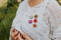 Drewniana broszka Icelandic Poppy Bloom Brooch