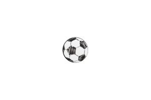 Drewniana broszka Football Brooch