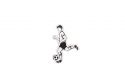 Drewniana broszka Football player Brooch