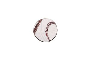 Drewniana broszka Baseball ball Brooch