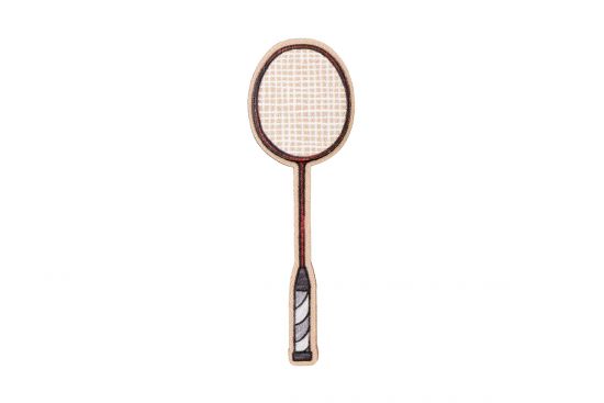 Drewniana broszka Badminton bat Brooch