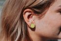 Drewniane kolczyki Tennis Earrings