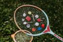 Drewniana broszka Tennis ball Brooch