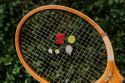 Drewniana broszka Tennis ball Brooch