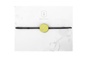 Bransoletka sznurkowa Tennis Ball Wooden Bracelet