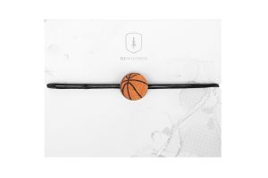 Bransoletka sznurkowa Basketball Ball Wooden Bracelet