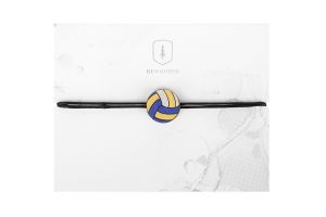 Bransoletka sznurkowa Volleyball Ball Wooden Bracelet