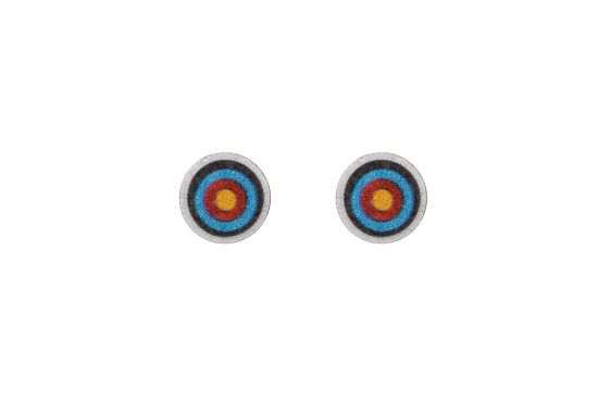 Drewniane kolczyki Target Earrings