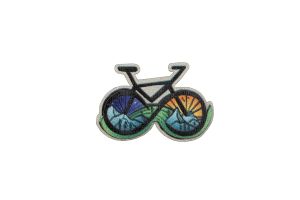 Drewniana broszka Bike Brooch