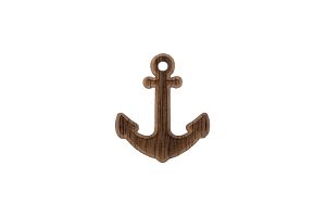 Drewniana broszka Anchor Brooch