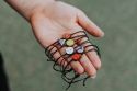 Bransoletka sznurkowa Badminton Basket Wooden Bracelet