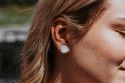 Drewniane kolczyki Golf Ball Earrings