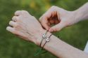 Bransoletka sznurkowa Football Black Bracelet