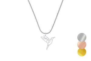 Metalowy wisiorek Bird Steel Pendant